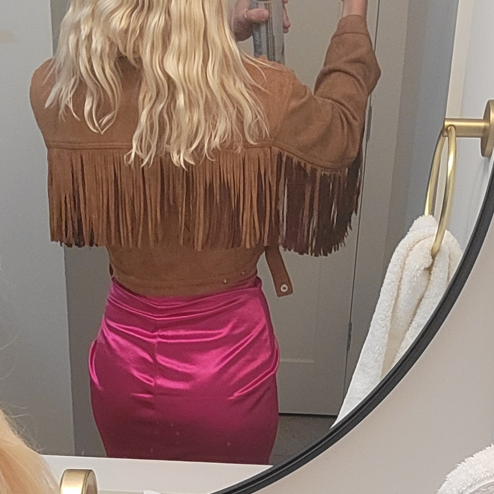 Suede Fringe Jacket - Picture 2 of 2